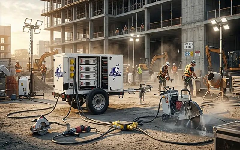Battery Power Station For Construction Industry