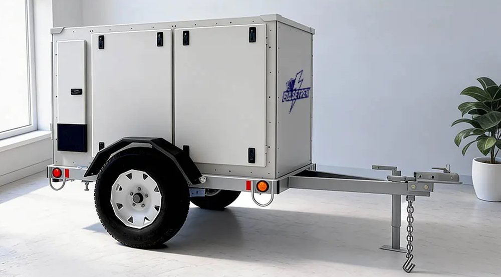 PulseTrek mobile battery energy storage trailer