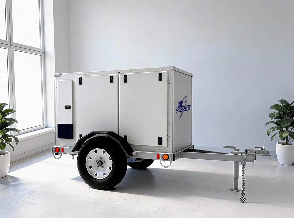PulseTrek Base battery energy storage trailer